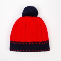 Шапка для мальчика, цвет красный/тёмно-синий, размер 50-52 Шапка для мальчика, цвет красный/тёмно-синий, размер 50-52