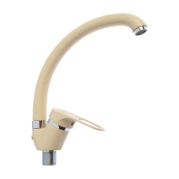 Cмеситель для кухни "Эверест" B59-0259, однорычажный, высокий излив, коричнево-бежевый Cмеситель для кухни "Эверест" B59-0259, однорычажный, высокий излив, коричнево-бежевый