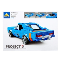 Конструктор Гонка &laquo;Мустанг&raquo;, световые эффекты, 317 деталей