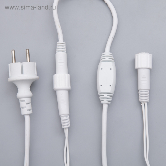 Гирлянда &laquo;Бахрома&raquo; 3 &times; 0.6 м, IP44, УМС, белая нить, 160 LED, свечение зелёное, мерцание белым, 220 В