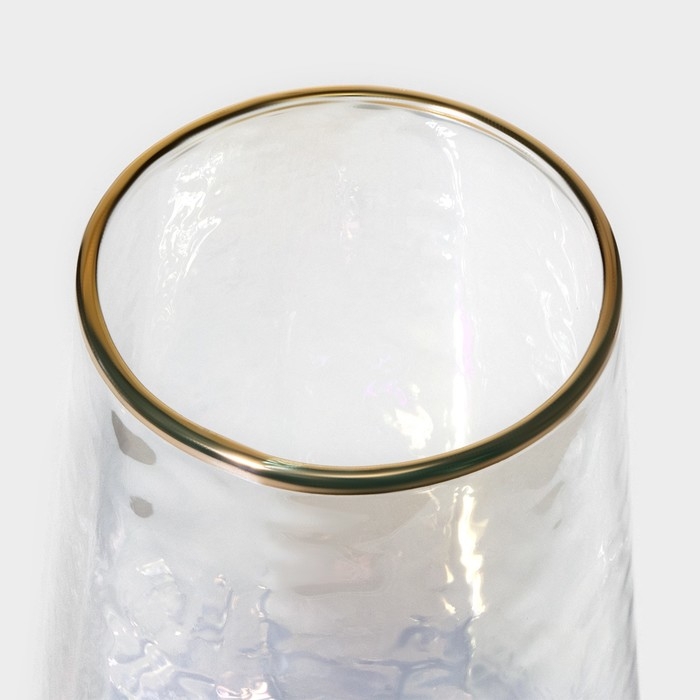 Набор бокалов для шампанского стеклянный Magistro &laquo;Дарио&raquo;, 180 мл, 7&times;27,5 см, 6 шт, цвет перламутровый