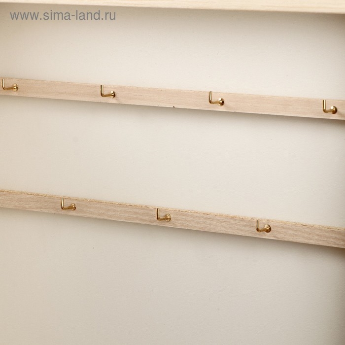 Ключница  "Яхта у причала" молочный дуб 26х31 см