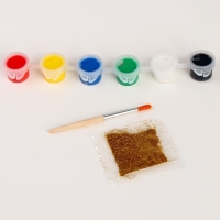 Кружка под раскраску с мягкой игрушкой на новый год &laquo;Дедушка мороз&raquo;, 300 мл, новогодний набор для творчества