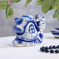 Сувенир &laquo;Улитка с домиком&raquo;, 9 см, гжель