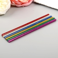 Клеевые стержни для клеевого пистолета "Разноцветный блеск" 7ммх18 см (набор 6 шт) Клеевые стержни для клеевого пистолета "Разноцветный блеск" 7ммх18 см (набор 6 шт)