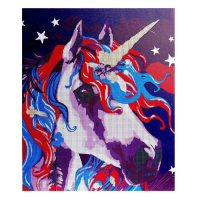 Алмазная мозаика с частичным заполнением на подрамнике «Единорог», 50 x 60 см Алмазная мозаика с частичным заполнением на подрамнике «Единорог», 50 x 60 см