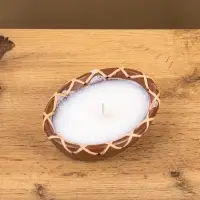 Свеча в керамической чаше, 12х9х5 см