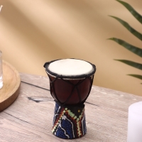 Сувенирный музыкальный инструмент "Барабан Джембе" махагон, 8х8х12 см