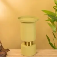 Подсвечник на 1 свечу текстурный "Олива" 10,5х10,5х19 см