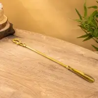 Ложка для обуви "Морская" 51 см, латунь