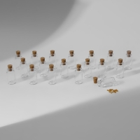 Набор баночек для хранения мелочей, d=1.5 &times; 3 см, 18 шт., в контейнере, 15&times;8&times;2 см