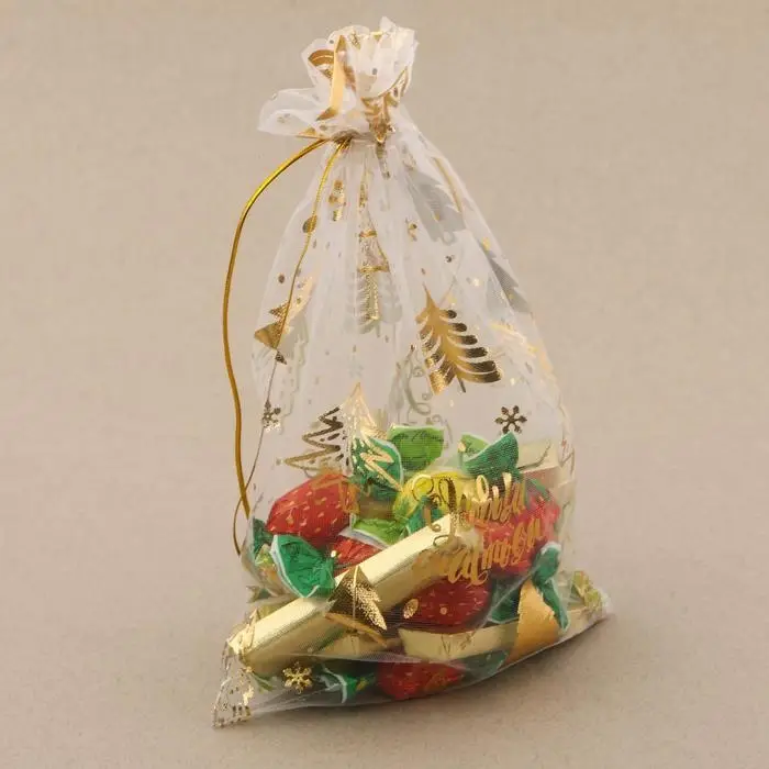 Мешочек подарочный органза &laquo;С Новым счастьем!&raquo;, 10 х 12 см +/- 1.5 см