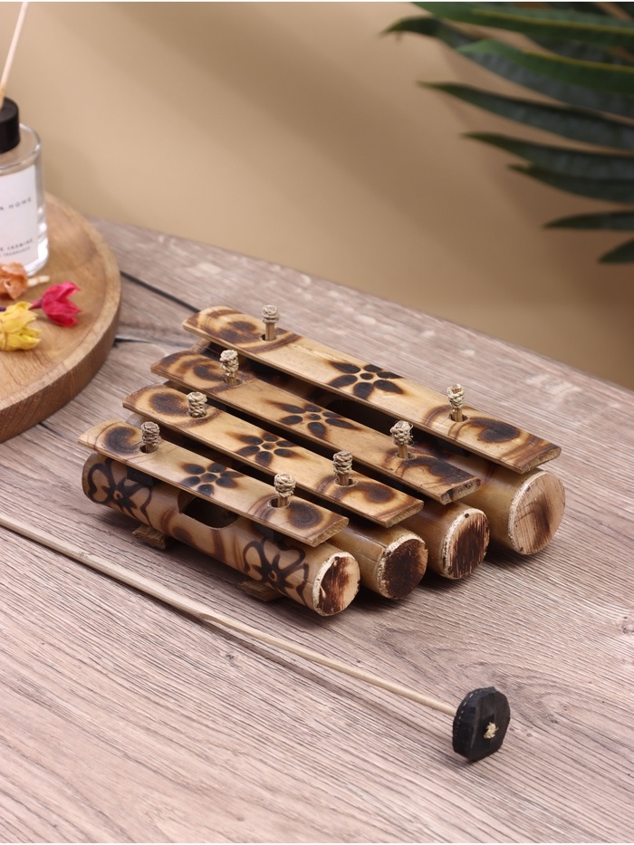 Сувенирный музыкальный инструмент "Ксилофон" бамбук, 15х20х5 см