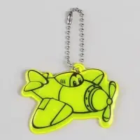 Светоотражающий элемент &laquo;Самолёт&raquo;, двусторонний, 6&times;5.5 см, МИКС