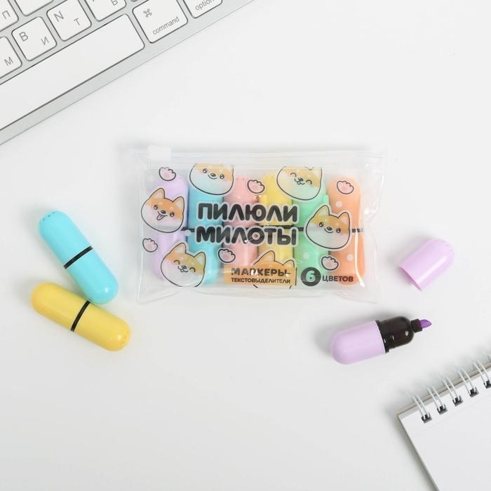 Набор текстовыделителей &laquo;Пилюли милоты&raquo;
