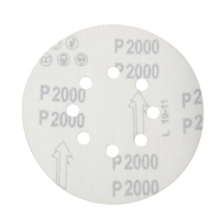 Круг абразивный шлифовальный под "липучку" ТУНДРА, перфорированный, 150 мм, Р2000, 5 шт.