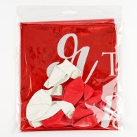 Набор воздушных шаров &laquo;Люблю&raquo;, фольга, латекс, 9 шт.