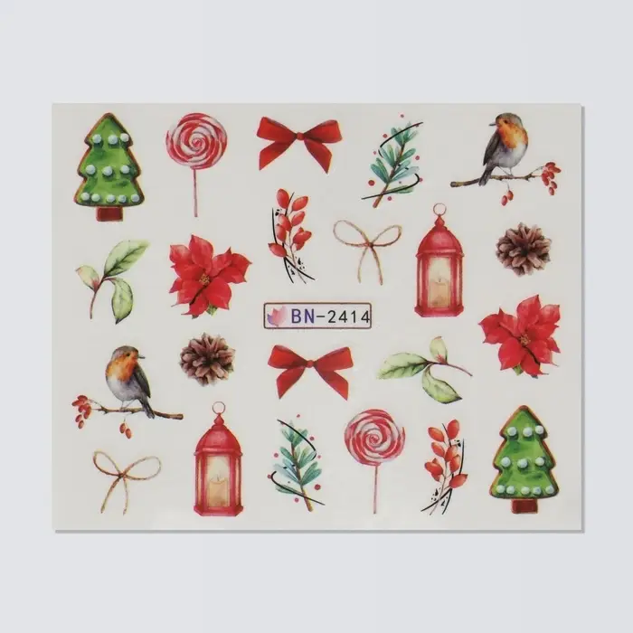 Слайдеры для ногтей &laquo;Winter home&raquo;, разноцветные