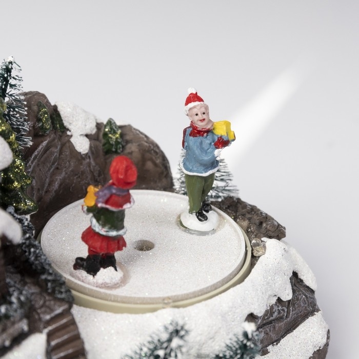 Светодиодная фигура «Новогодний город» 18 × 14 × 11 см, полистоун, батарейки ААх3 (не в комплекте), USB, свечение мульти Светодиодная фигура «Новогодний город» 18 × 14 × 11 см, полистоун, батарейки ААх3 (не в комплекте), USB, свечение мульти