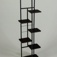 Подставка для цветов Greengo, 7 полок, 36 &times; 23 &times; 120 см, напольная, каркас металл, полки МДФ, чёрная