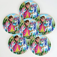 Набор бумажной посуды "Принцесса", набор 12 шт.,