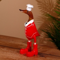 Сувенир "Утка-поварёнок " дерево 27 см