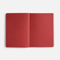 Ежедневник Doppio, недатированный, черный с красным