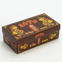 Русское лото настольная игра "Матрешка", бочонок 2.7 х 2.1 см, 24 карточки 21.4 х 7.9 см Русское лото настольная игра "Матрешка", бочонок 2.7 х 2.1 см, 24 карточки 21.4 х 7.9 см