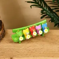 Сувенир "Котята на скамейке" дерево 19х8х6 см, цв. зелёный