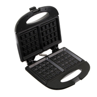 Электровафельница Luazon LT-09, 750 Вт, венские вафли, антипригарное покрытие, черная