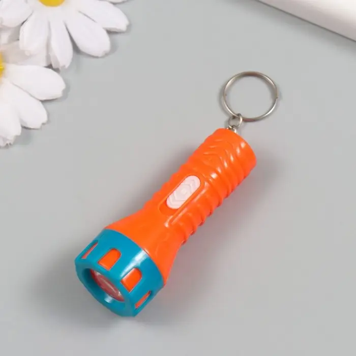 Фонарик свет на кольце "Яркость" JF-919 LR44x3 шт МИКС 3,7х5,2х1,5 см