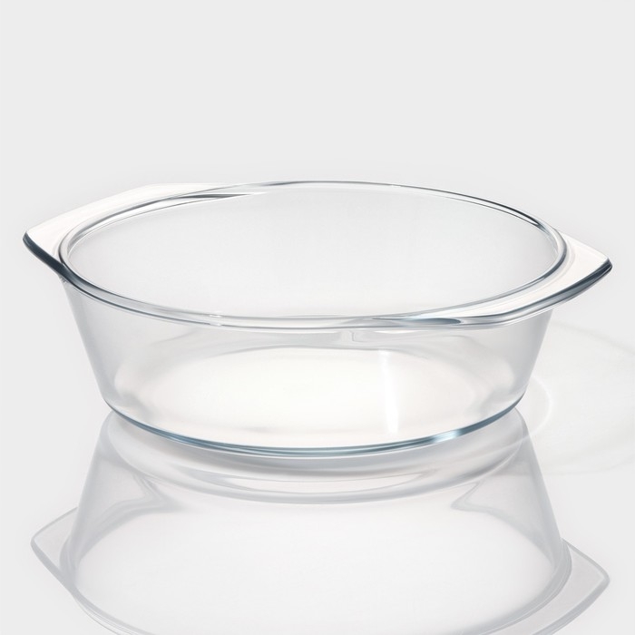 Кастрюля из жаропрочного стекла для запекания Доляна &laquo;Фуэго&raquo;, 3 л, 30,8&times;26,7&times;12 см, с крышкой