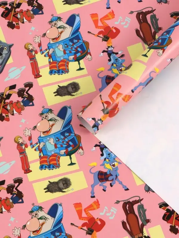 Бумага глянцевая &laquo;Добрые мультики&raquo;, 50 &times; 70 см