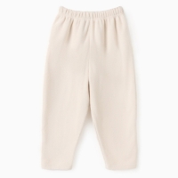 Брюки флисовые детские MINAKU: Fleece Soft, цвет бежевый, рост 134 см