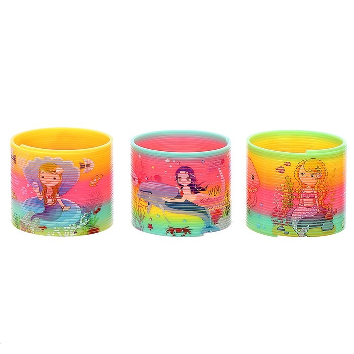 Пружинка радуга &laquo;Русалка&raquo;, виды МИКС