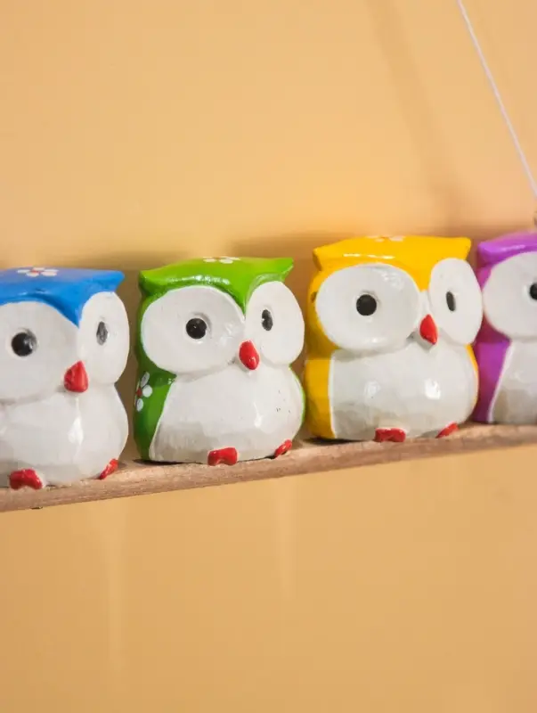 Сувенир подвесной "Совята на ветке" дерево 33х5х6 см