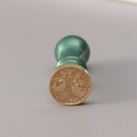 Сургучный набор "Дерево" печать, ручка, сургуч 12,5х10х3,6 см