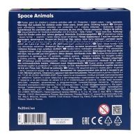 Гуашь 9 цветов по 20 мл, ErichKrause Kids Space Animals, в картонной коробке