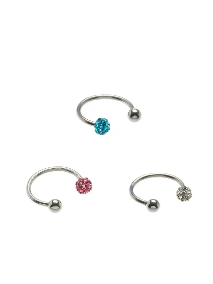 Пирсинг в бровь &laquo;Шамбала&raquo; d=10 мм, МИКС в серебре (неделимая фасовка 12 шт., цена за шт.)