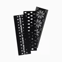 Набор трафаретов для выпечки &laquo;Новогодний лес&raquo;, 32&times;10 см