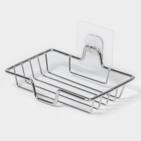 Мыльница настенная, цвет хром