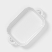 Форма для запекания Доляна &laquo;Зефир&raquo;, 38&times;22&times;6 см, прямоугольная, керамика, белая