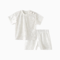 Костюм (шорты и футболка) Крошка Я "Бархат", р. 92-98 см, белый Костюм (шорты и футболка) Крошка Я "Бархат", р. 92-98 см, белый