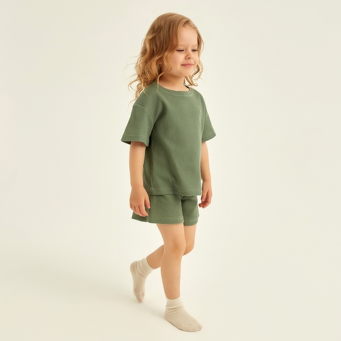 Пижама детская SL HOME р 30 (98-104), оливковый