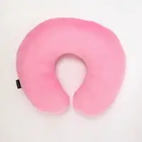 Подушка для путешествий бархатная "Не храплю", розовая, 28 х 30 х 9  см