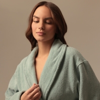 Халат махровый женский SL HOME: Basic "Аззура", размер L, 100% хлопок, 420 г/м2 Халат махровый женский SL HOME: Basic "Аззура", размер L, 100% хлопок, 420 г/м2