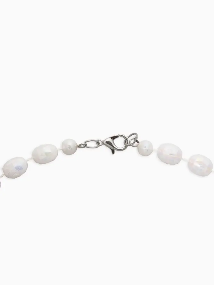 Бусы детские Выбражулька &laquo;Бант&raquo;, граненые бусины, 40 см, цвет белый