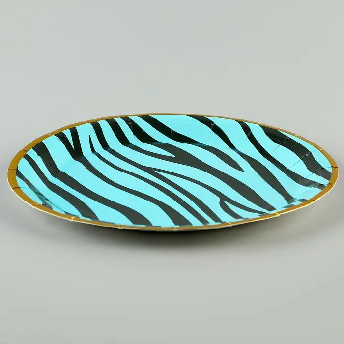 Тарелки бумажные одноразовые &laquo;Полоски&raquo;, 6 шт.