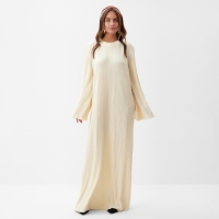 Платье женское MIST Classic collection, макси, размер 48-50, бежевое