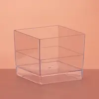 Форма пластиковая одноразовая для фуршета &laquo;Куб&raquo;, 60 мл, прозрачная